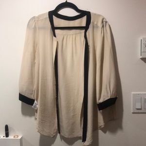 Aritzia Tie Front Blouse